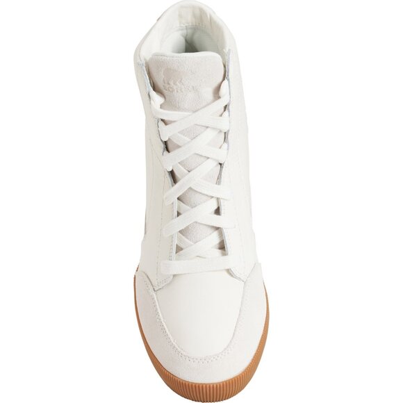 NEW Sorel  Out N About Wedge Shoes Waterproof Leather Sea Salt For Women 825 5s3 - Picture 4 of 7